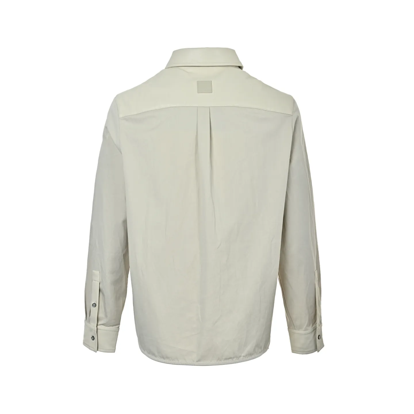 Louis Vuitton/Louis Vuitton logo embroidered pocket single-breasted leather jacket